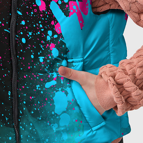 Детский жилет Deadlock - neon gradient по-вертикали / 3D-Черный – фото 5