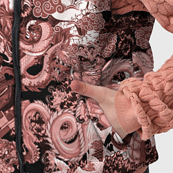 Детский жилет Драконы в японском стиле, цвет: 3D-светло-серый — фото 2