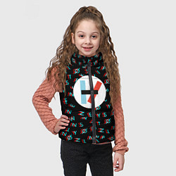 Детский жилет Twenty one pilots glitch, цвет: 3D-черный — фото 2