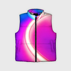 Детский жилет Неоновый свет текстура, цвет: 3D-светло-серый