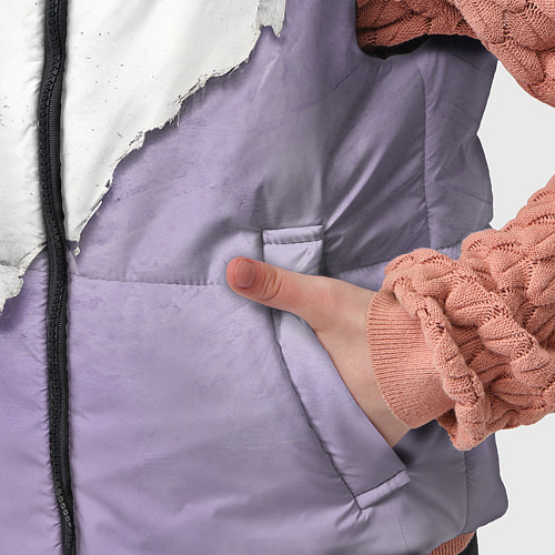 Детский жилет Штукатурка и лавандовая краска / 3D-Черный – фото 5