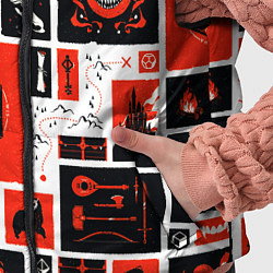Детский жилет Dungeons and dragons pattern, цвет: 3D-черный — фото 2