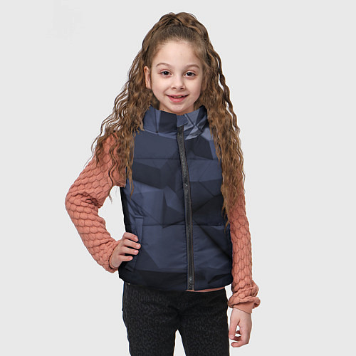 Детский жилет Трехмерные плиты / 3D-Красный – фото 3