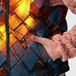 Детский жилет Трехмерные кубики с разрушением, цвет: 3D-черный — фото 2