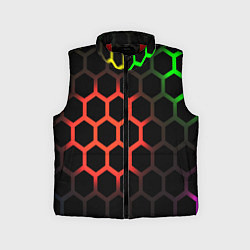 Детский жилет Hexagon neon, цвет: 3D-красный