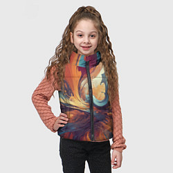 Детский жилет Акриловая абстракция в стиле Vallejo, цвет: 3D-светло-серый — фото 2