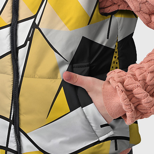 Детский жилет Абстракция поп-арт геометрия / 3D-Светло-серый – фото 5