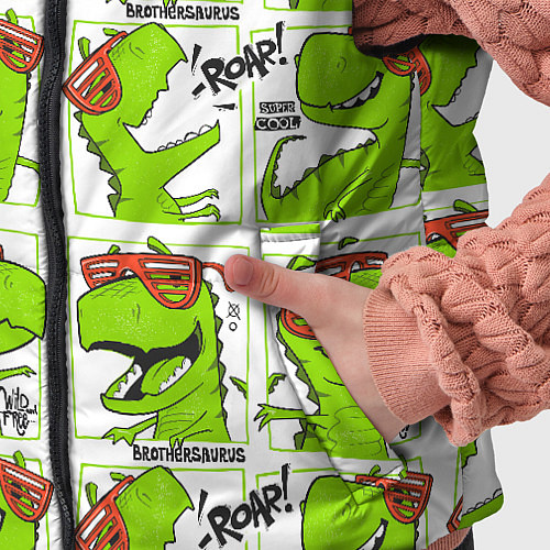 Детский жилет Brothersaurus / 3D-Черный – фото 5