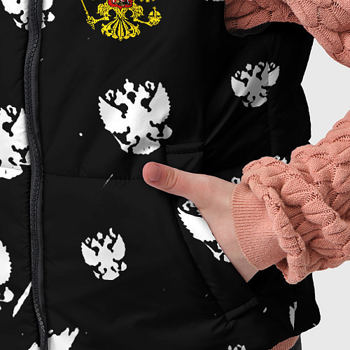 Детский жилет Герб РФ паттерн / 3D-Красный – фото 5