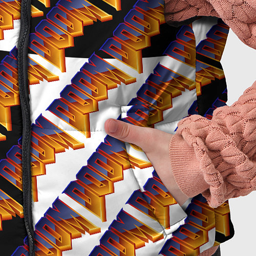 Детский жилет Doom logo pattern / 3D-Черный – фото 5