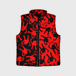 Детский жилет ЪУЪ съука mem pattern, цвет: 3D-красный