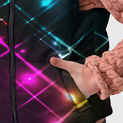 Детский жилет Неоновый свет абстракция, цвет: 3D-светло-серый — фото 2
