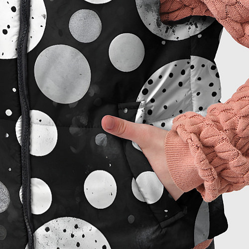 Детский жилет Круги на темном фоне / 3D-Черный – фото 5