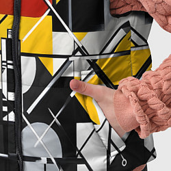 Детский жилет Конструктивизм абстракция, цвет: 3D-черный — фото 2