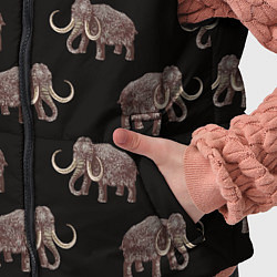 Детский жилет Мамонтовый паттерн, цвет: 3D-черный — фото 2