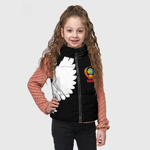 Детский жилет СССР паттерн орёл / 3D-Красный – фото 3