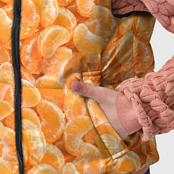 Детский жилет Паттерн дольки мандарин, цвет: 3D-черный — фото 2