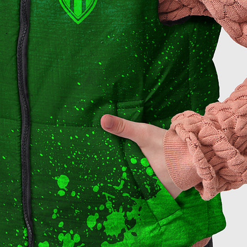 Детский жилет Monaco - green gradient вертикально / 3D-Черный – фото 5