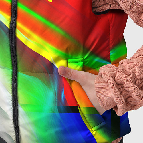 Детский жилет Текстура краски / 3D-Черный – фото 5