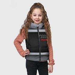 Детский жилет Audi metal texture, цвет: 3D-красный — фото 2