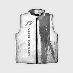 Детский жилет Need for Speed - white gradient по-вертикали, цвет: 3D-черный