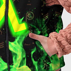 Детский жилет Half life огонь зеленый, цвет: 3D-красный — фото 2