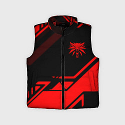 Детский жилет Ведьмак геометрия, цвет: 3D-красный
