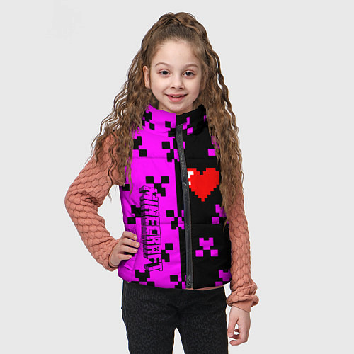 Детский жилет Minecraft love game / 3D-Красный – фото 3