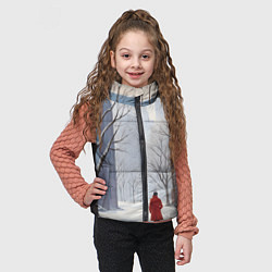 Детский жилет Прогулка зима, цвет: 3D-черный — фото 2
