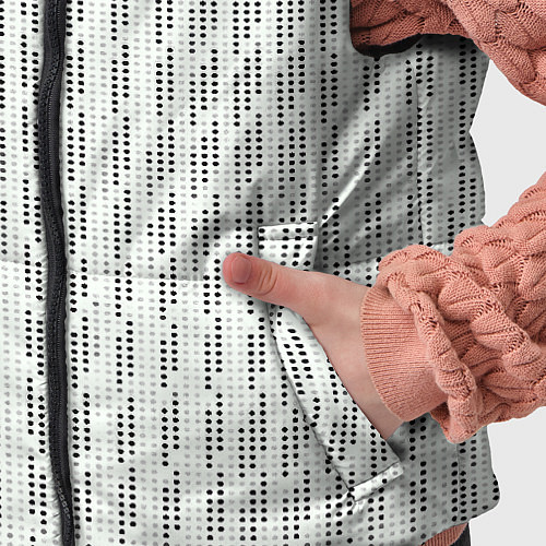 Детский жилет Чёрные точки на белом фоне / 3D-Черный – фото 5