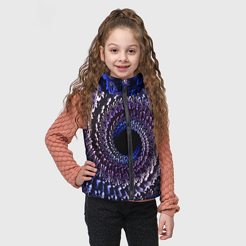 Детский жилет Оптический стиль узор / 3D-Красный – фото 3