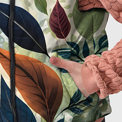 Детский жилет Листья искусство, цвет: 3D-черный — фото 2