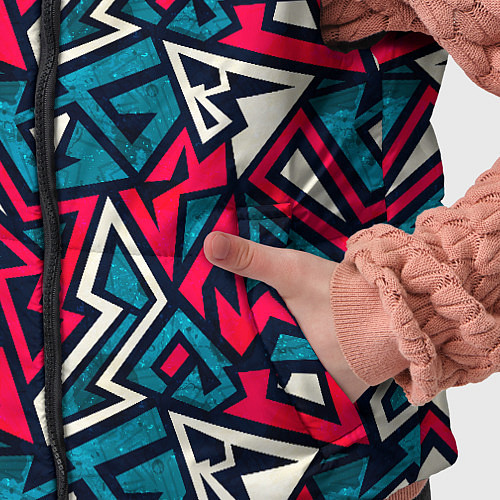 Детский жилет Разноцветный граффити паттерн / 3D-Красный – фото 5