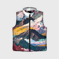Детский жилет Искусство гор, цвет: 3D-красный