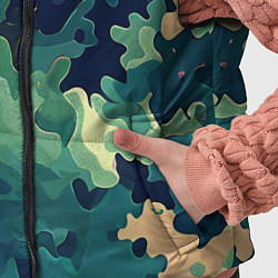 Детский жилет Армейский камуфляж зеленый, цвет: 3D-светло-серый — фото 2