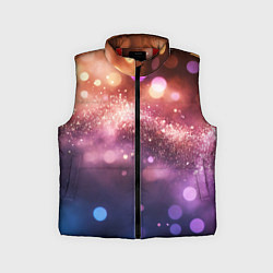 Детский жилет Праздничный боке, цвет: 3D-красный