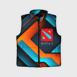Детский жилет Dota 2 абстракция из линий, цвет: 3D-красный