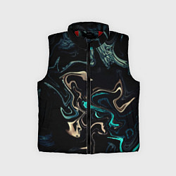 Детский жилет Безумие волн, цвет: 3D-красный