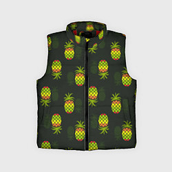 Детский жилет Ананасовый паттерн