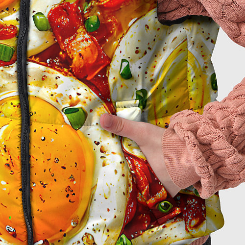 Детский жилет Яичница-глазунья / 3D-Красный – фото 5