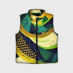 Детский жилет Змеиный паттерн, цвет: 3D-светло-серый