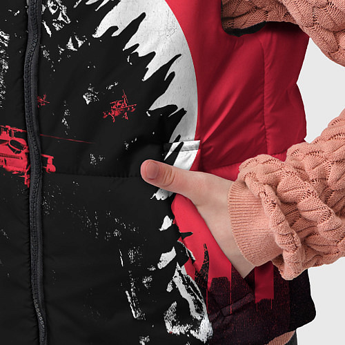 Детский жилет Godzilla destroys the city / 3D-Черный – фото 5