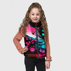 Детский жилет Краски градиента, цвет: 3D-черный — фото 2