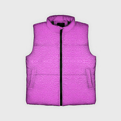Детский жилет Текстура розовой кожи, цвет: 3D-черный