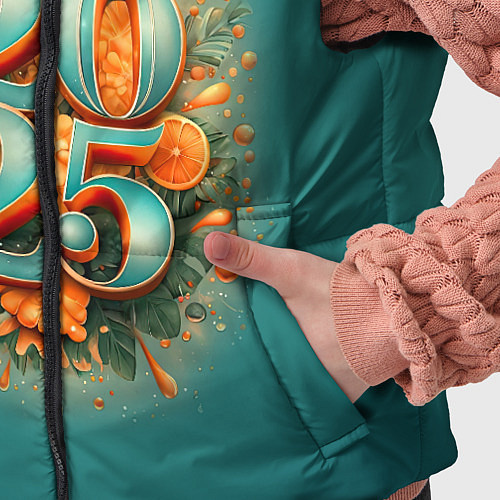 Детский жилет Мандариновый 2025 / 3D-Черный – фото 5