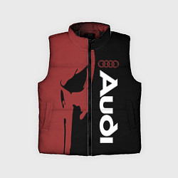 Детский жилет Audi и череп, цвет: 3D-черный