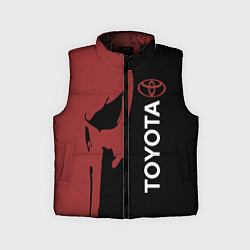 Детский жилет Toyota и череп, цвет: 3D-черный