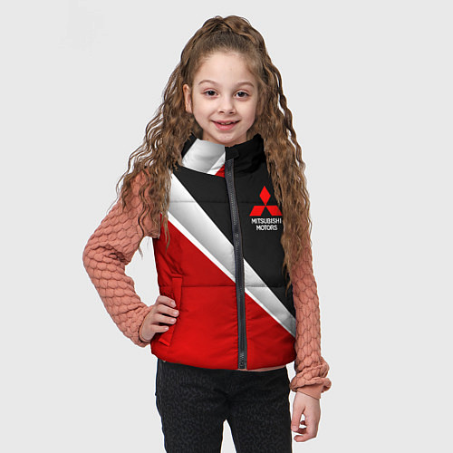 Детский жилет Mitsubishi - черный и красный / 3D-Красный – фото 3