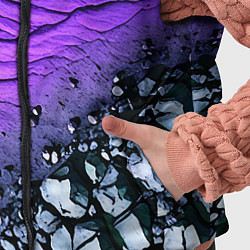 Детский жилет Камни и фиолетовая земля, цвет: 3D-красный — фото 2