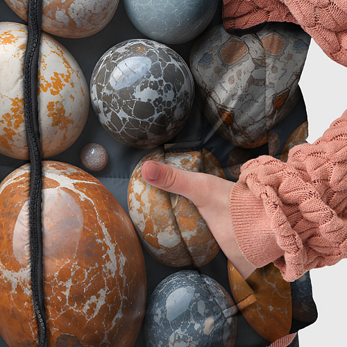 Детский жилет Мокрые камушки / 3D-Черный – фото 5